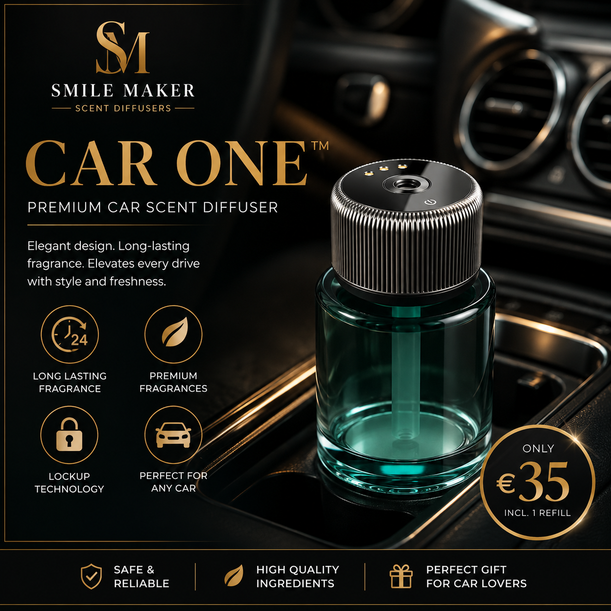 Smile Maker Car One™ – Premium Car Scent Diffuser