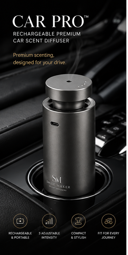 Smile Maker Car Pro™ – Rechargeable Premium Car Scent Diffuser